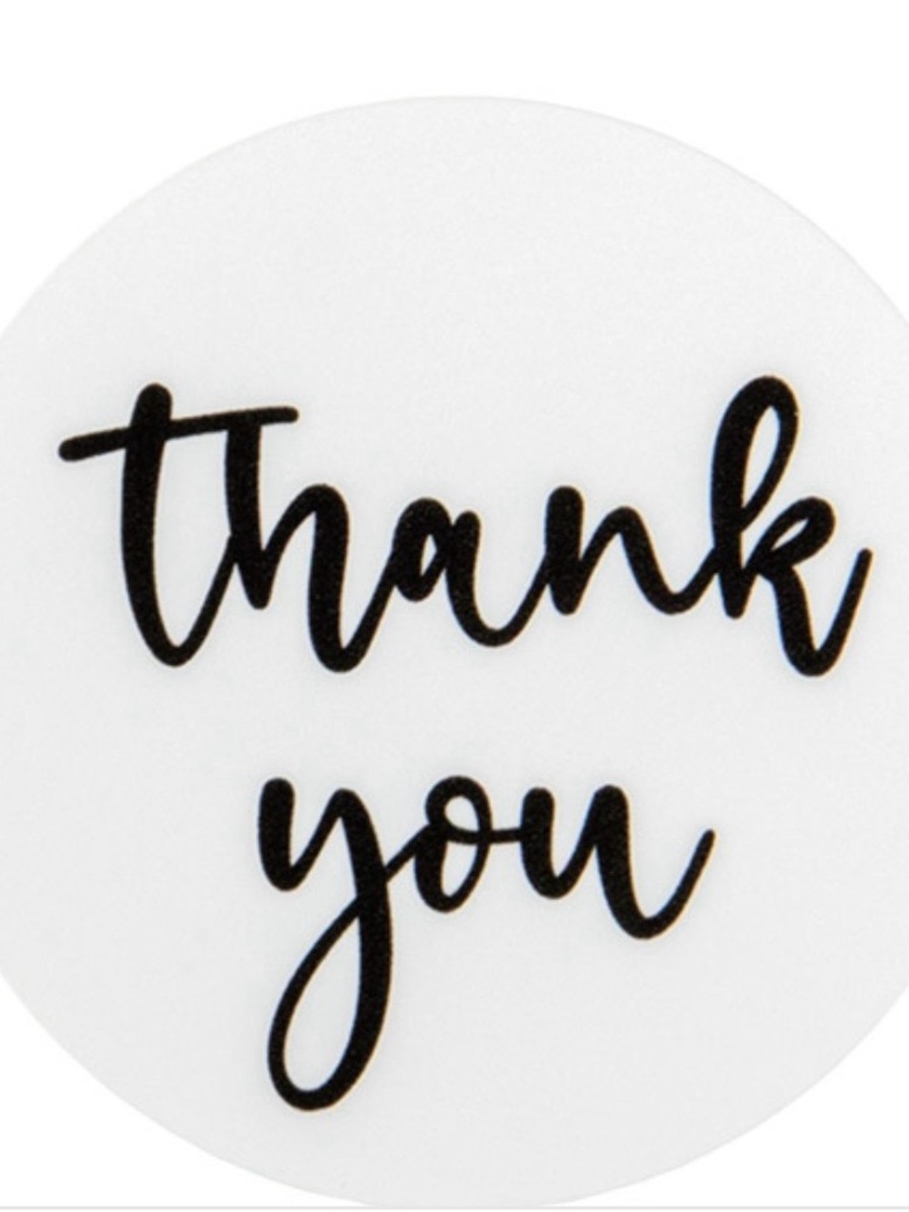 Thank you tag for Louisa